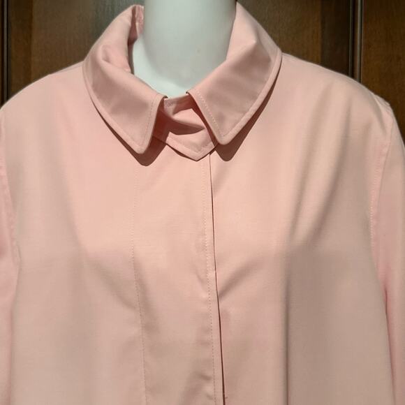 Lauren Ralph Lauren Soft Pink Lightweight Knee Length Jacket Women's Large - Picture 7 of 8